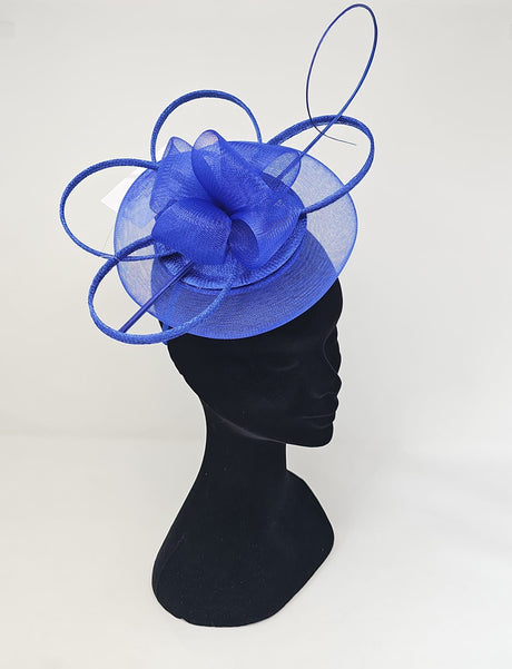 Cobalt Blue Petal Disc Fascinator