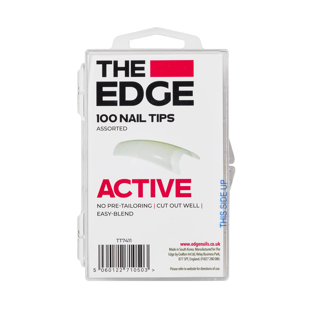 The Edge Active Nail Tips Box Of 100 Assorted Tips