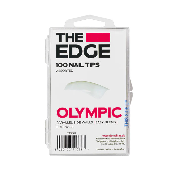 The Edge Olympic Nail Tips Box Of 100 Assorted Tips