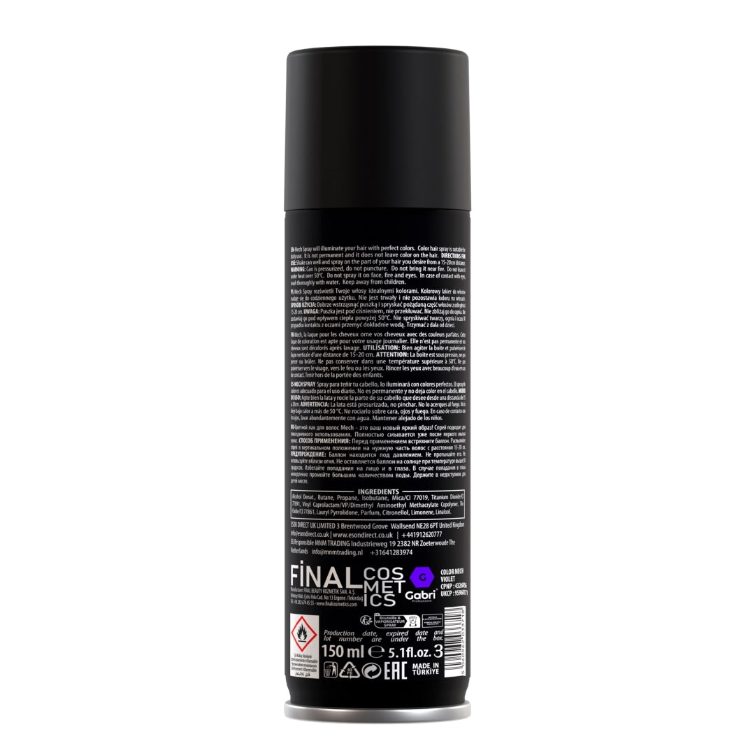 Gabri Professional Temporary Hair Colour Spray Violet 150ml