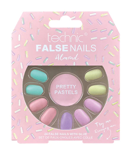 Technic False Nails Almond Pretty Pastels
