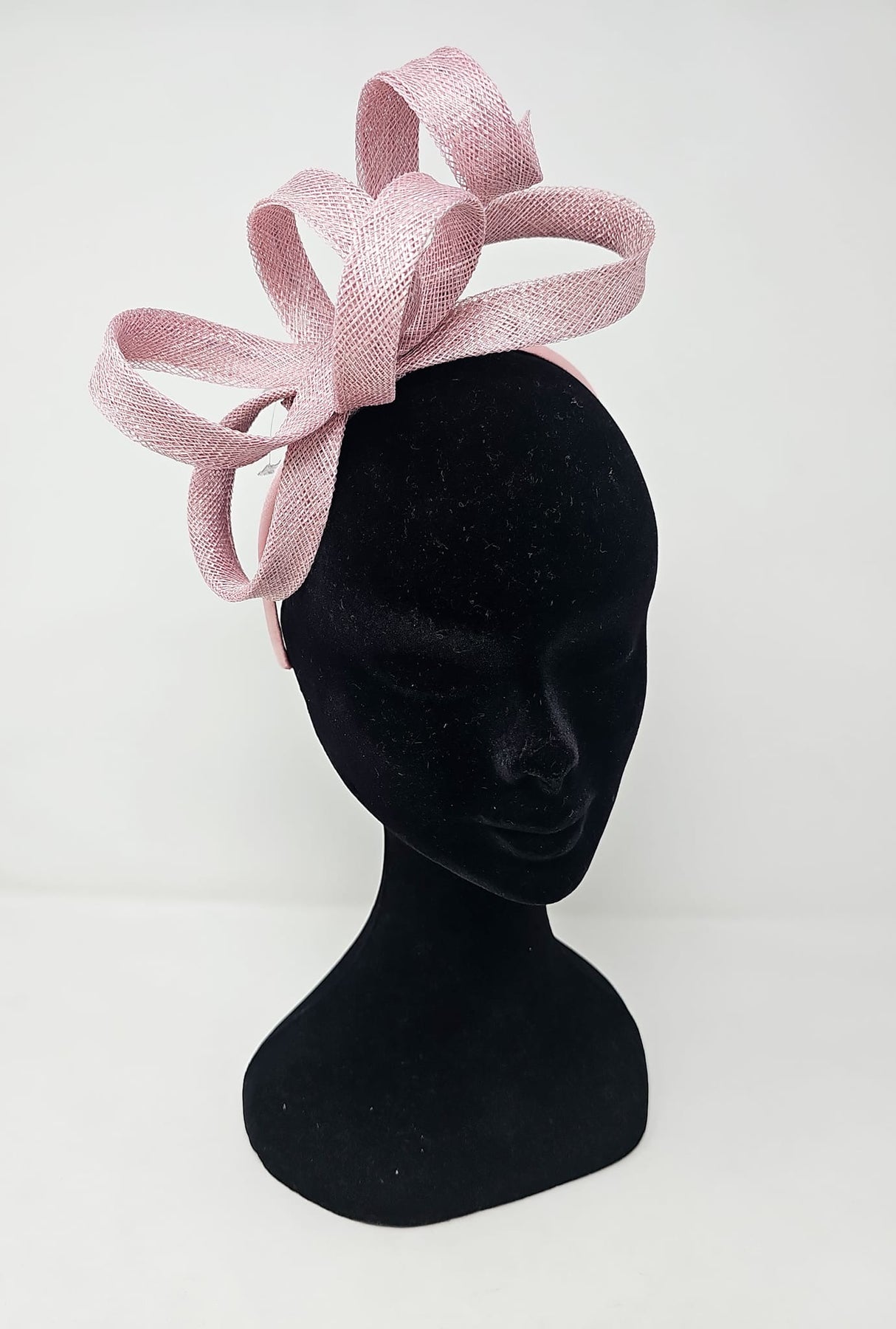 Rose Looped Sinnamay Feather Hairband Fascinator