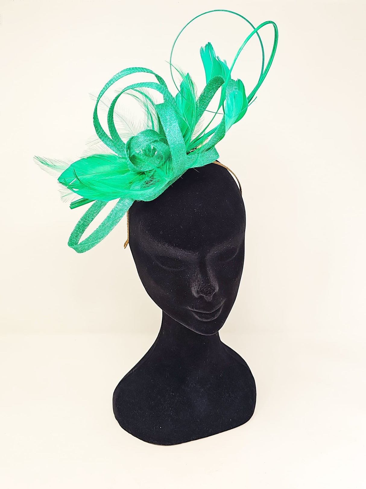 Clover Green Looped Hairband Fascinator
