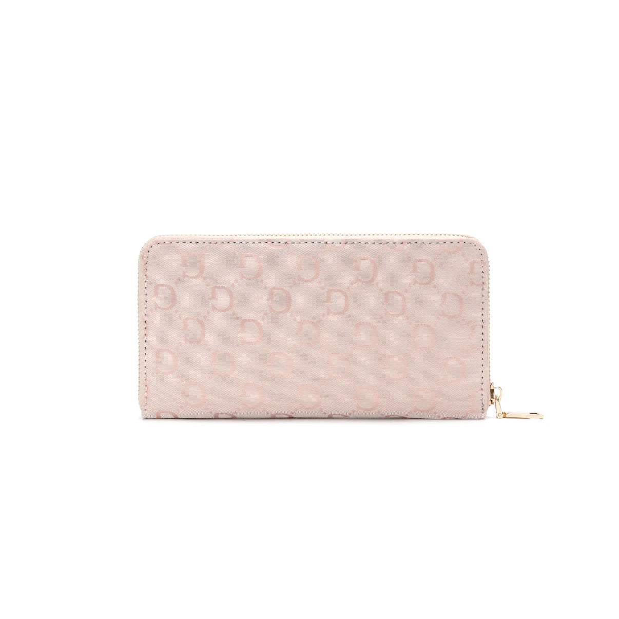 Blush Pink 'G' Zip Around Wallet Purse