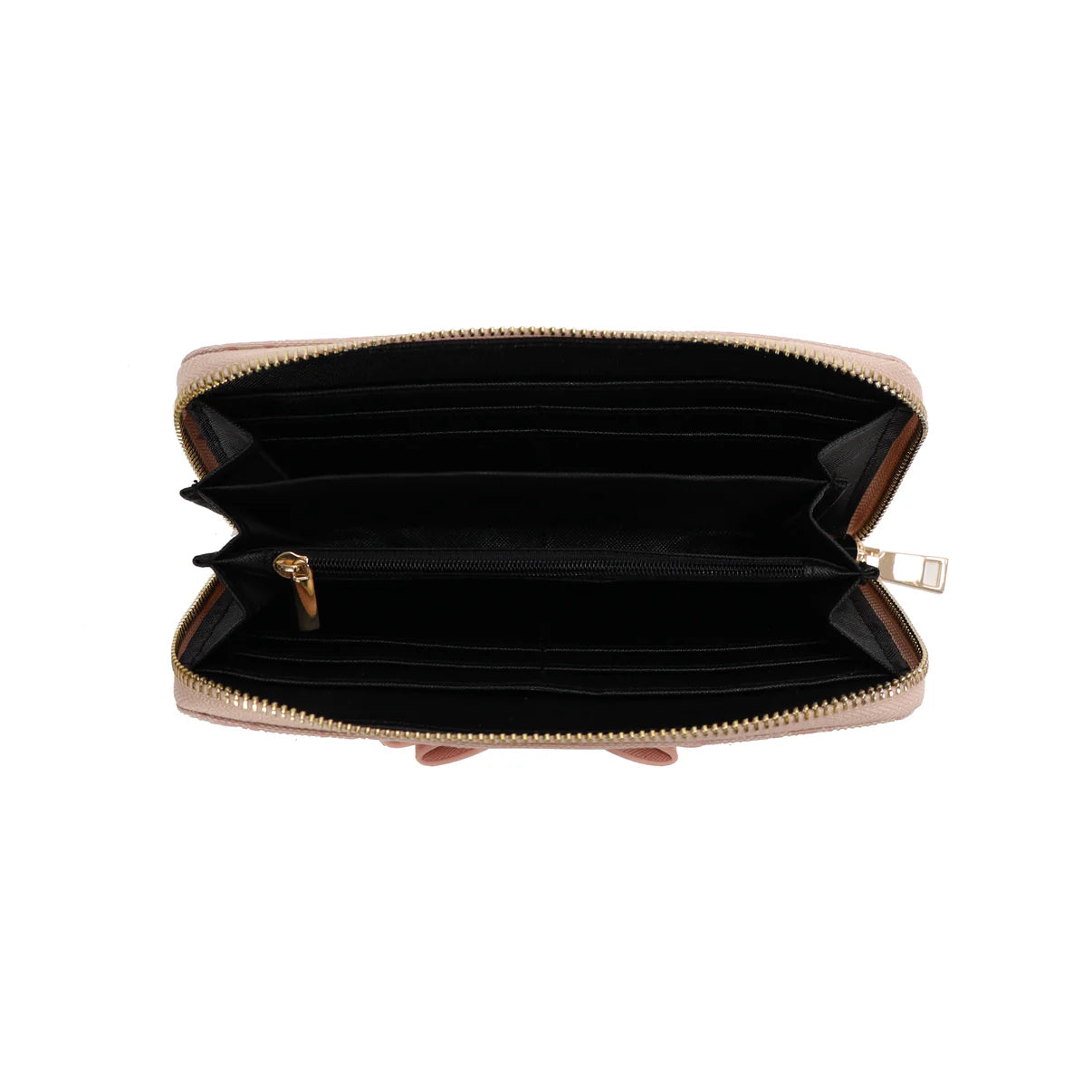 Blush Pink 'G' Zip Around Wallet Purse