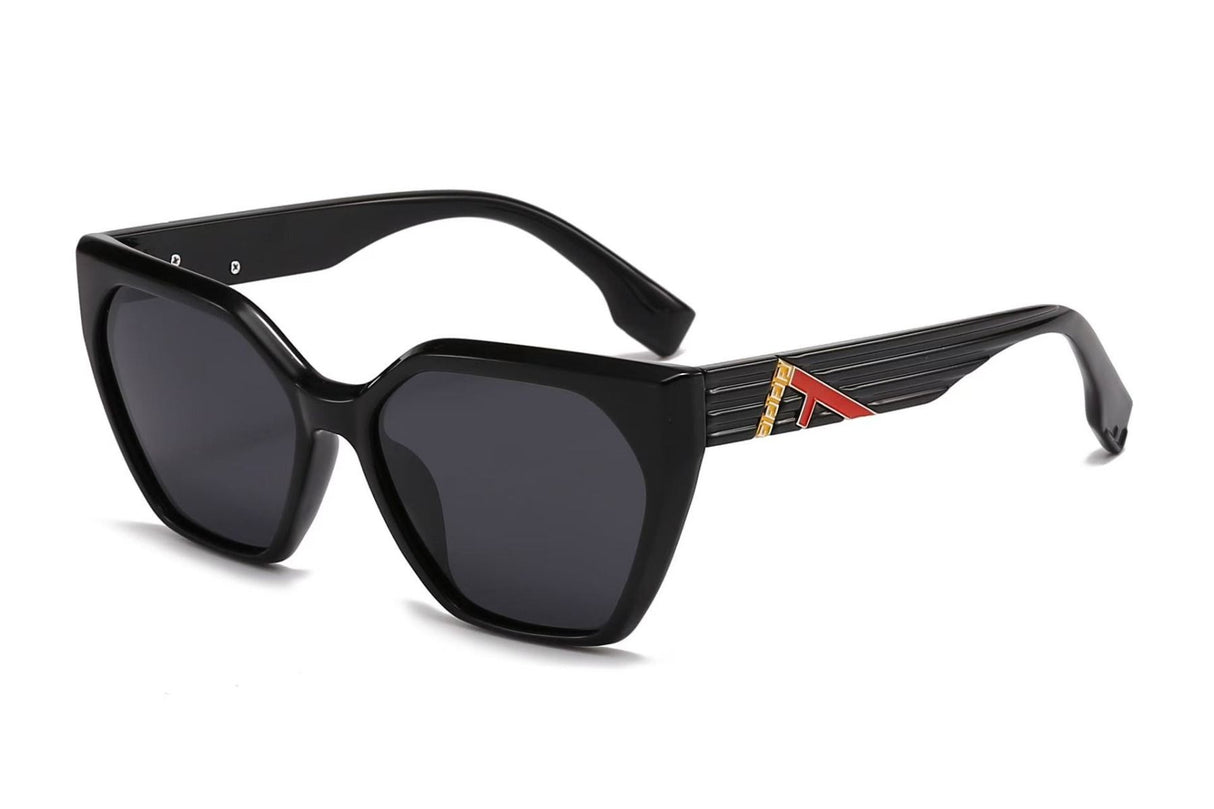 Black Frame Chunky Sunglasses