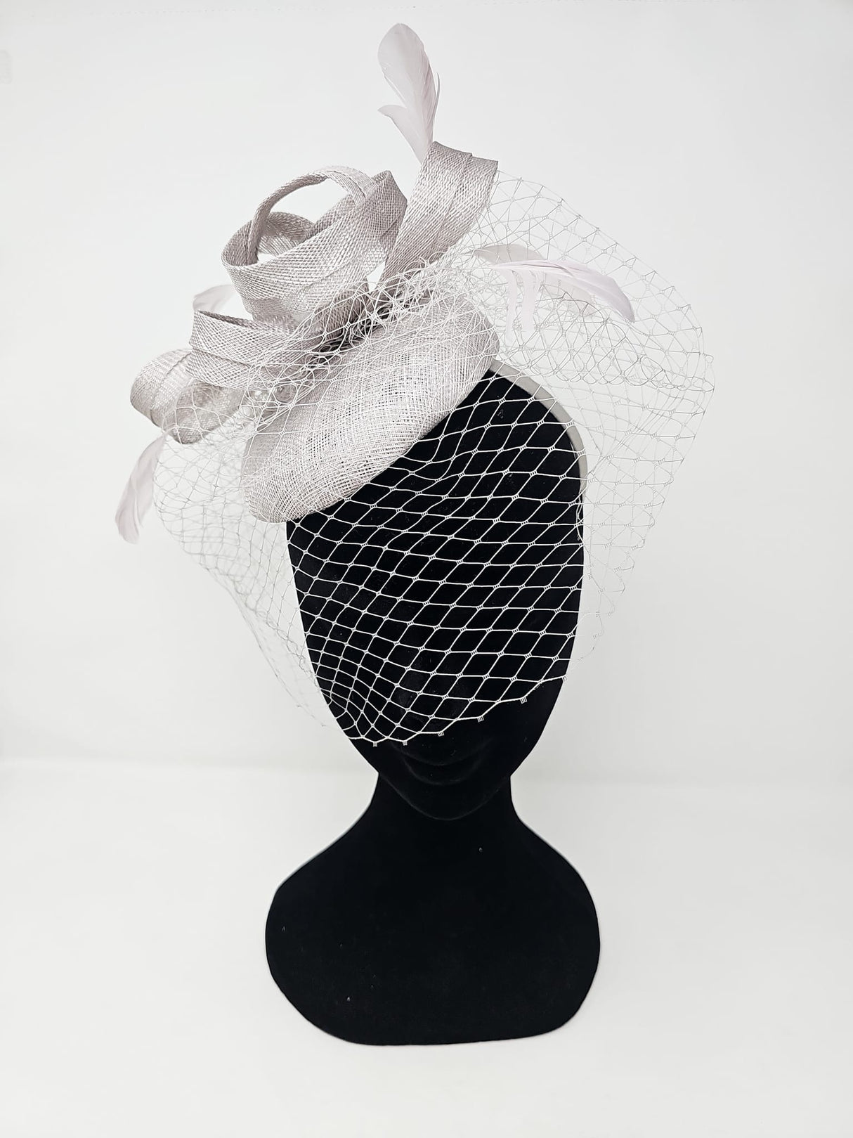 Pearl Veil Net Looped Hairband Fascinator