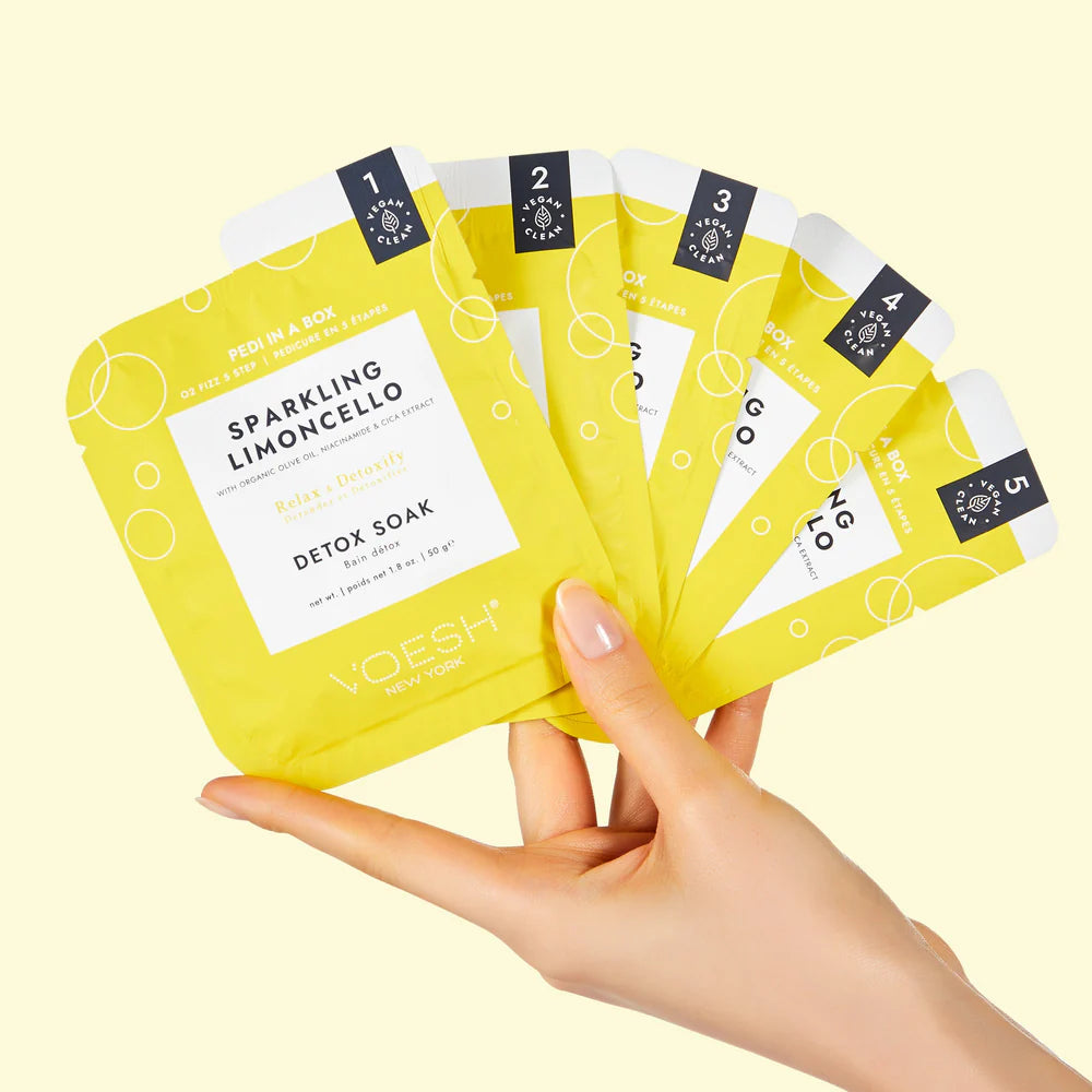 Voesh 5 Step Deluxe Fizz Pedi In A Box Sparkling Limoncello