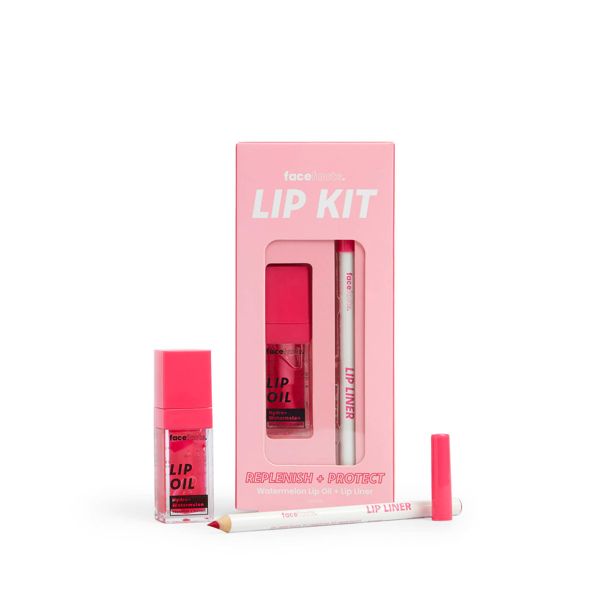 Face Facts Watermelon Lip Oil & Liner Lip Kit