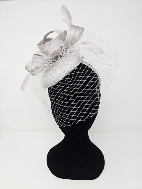 Pearl Veil Net Looped Hairband Fascinator