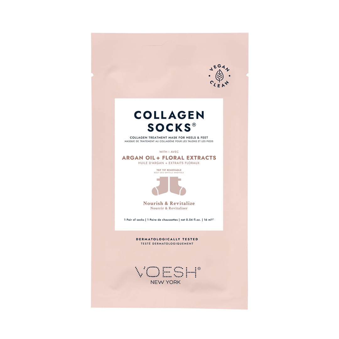 Voesh Collagen Socks With Argan Oil + Floral Extracts 1 Pair