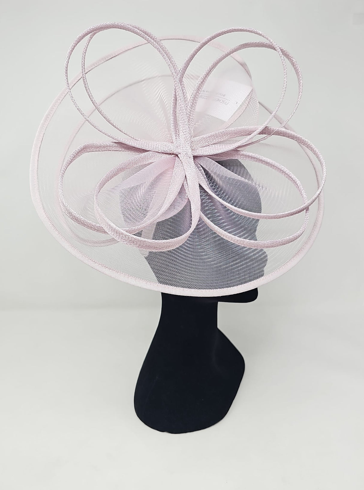 Sorbet Pink Looped Halo Disc Fascinator