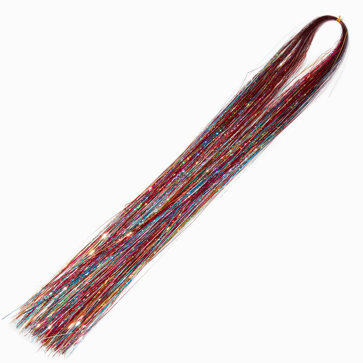 Dream Goddess Synthetic Glitter Hair Tinsel Extension Multi Colour Glitter 1 Pack