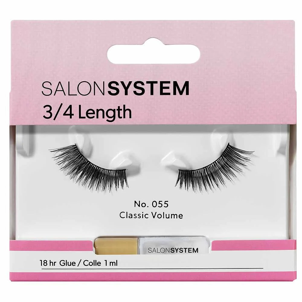 Salon System 3/4 Length Strip Lashes 055