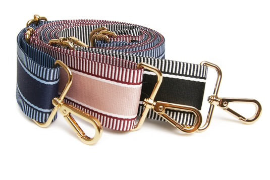 Alice Wheeler London Pink Stripe Handbag Shoulder Strap