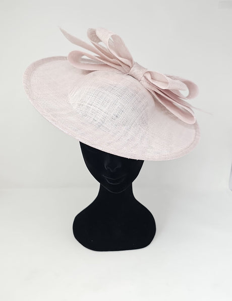 Lupin Bow Adorned Large Disc Fascinator