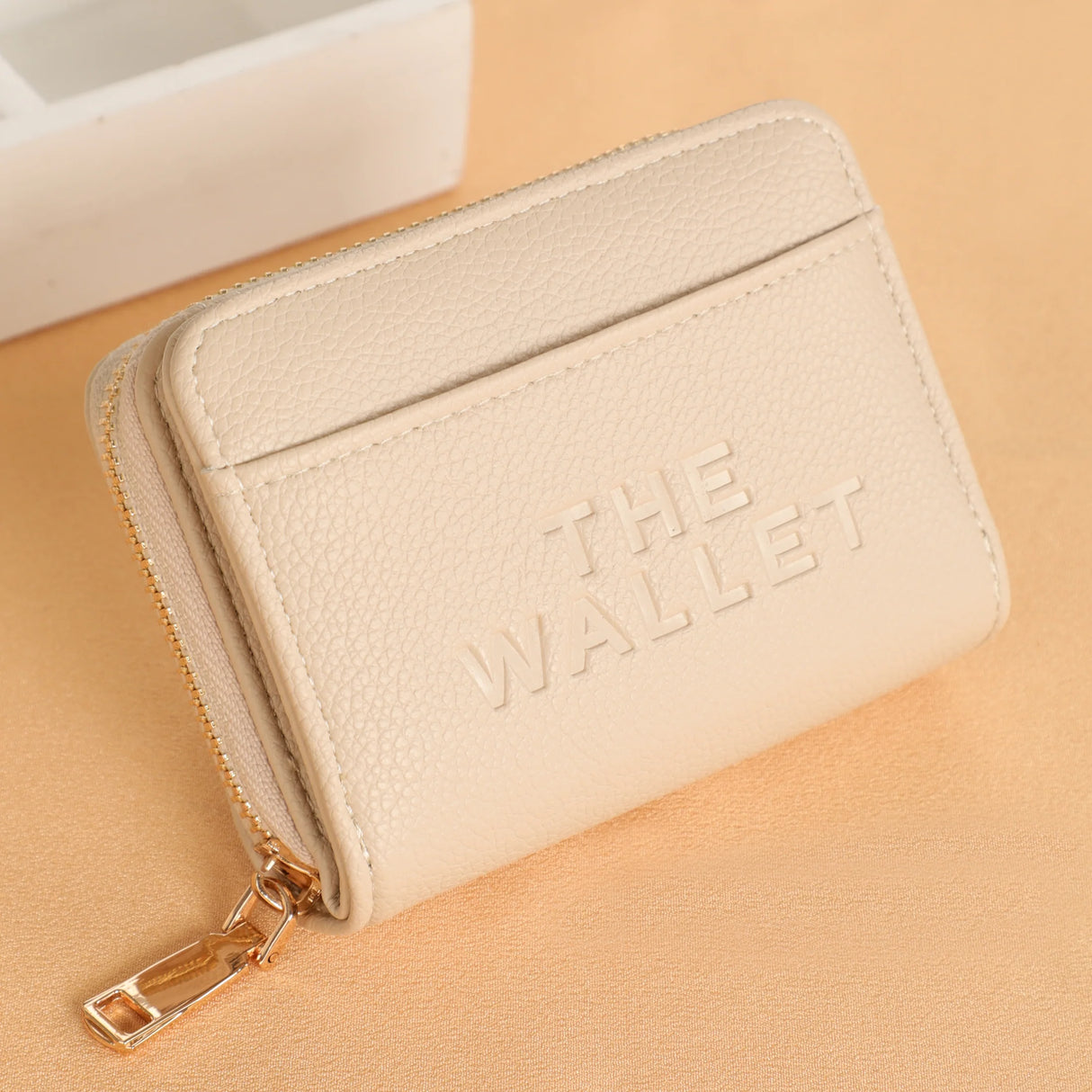 Beige Nude Zip Around The Wallet Purse