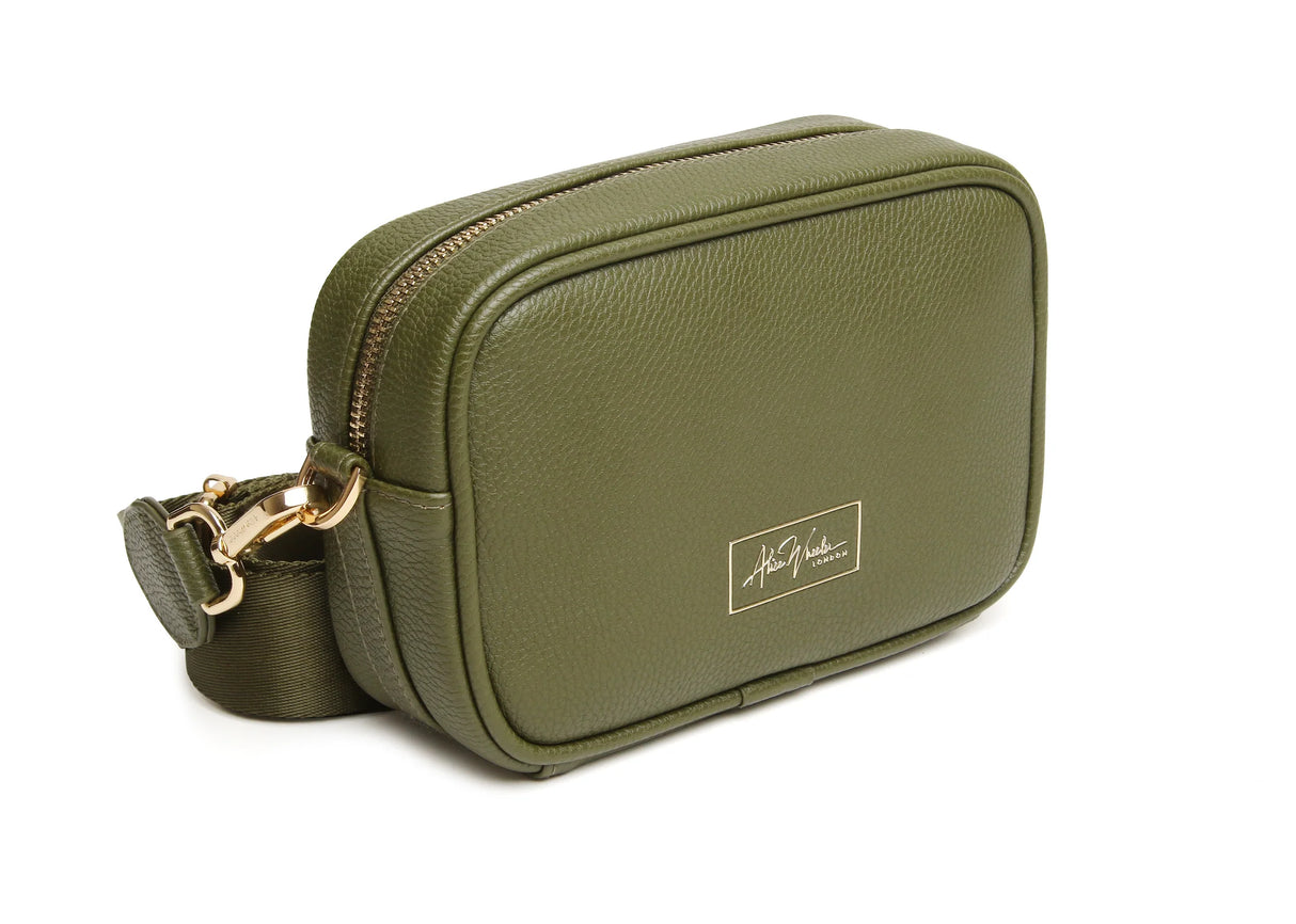 Alice Wheeler Olive Green Mini Soho Cross Body Bag