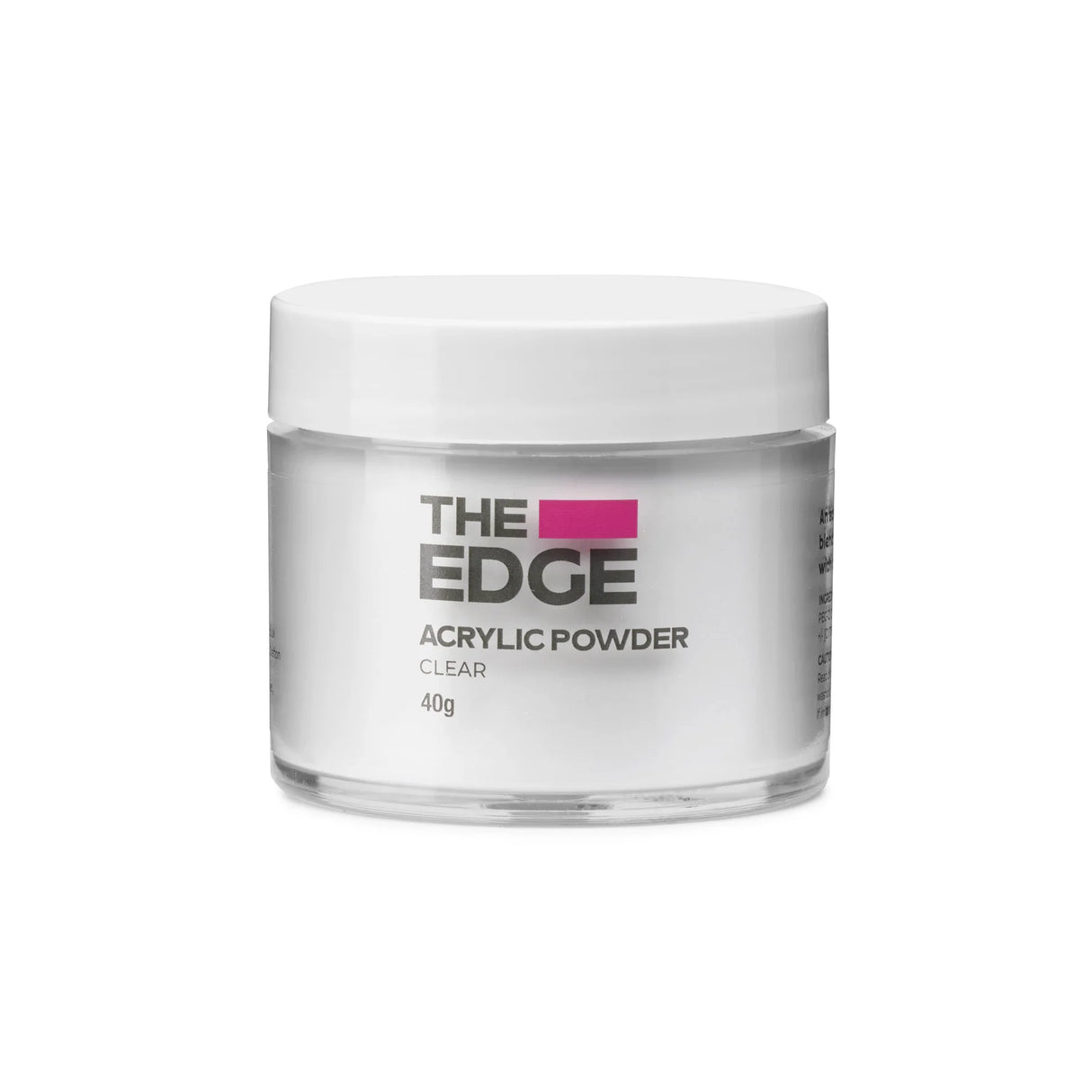 The Edge Nails Acrylic Powder Clear 40g