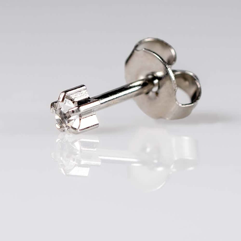 Caflon April Birthstone Clawset Ear Piercing Studs