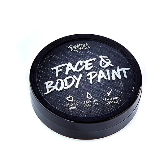 Splashes & Spills Face & Body Cake Paint Black 18g