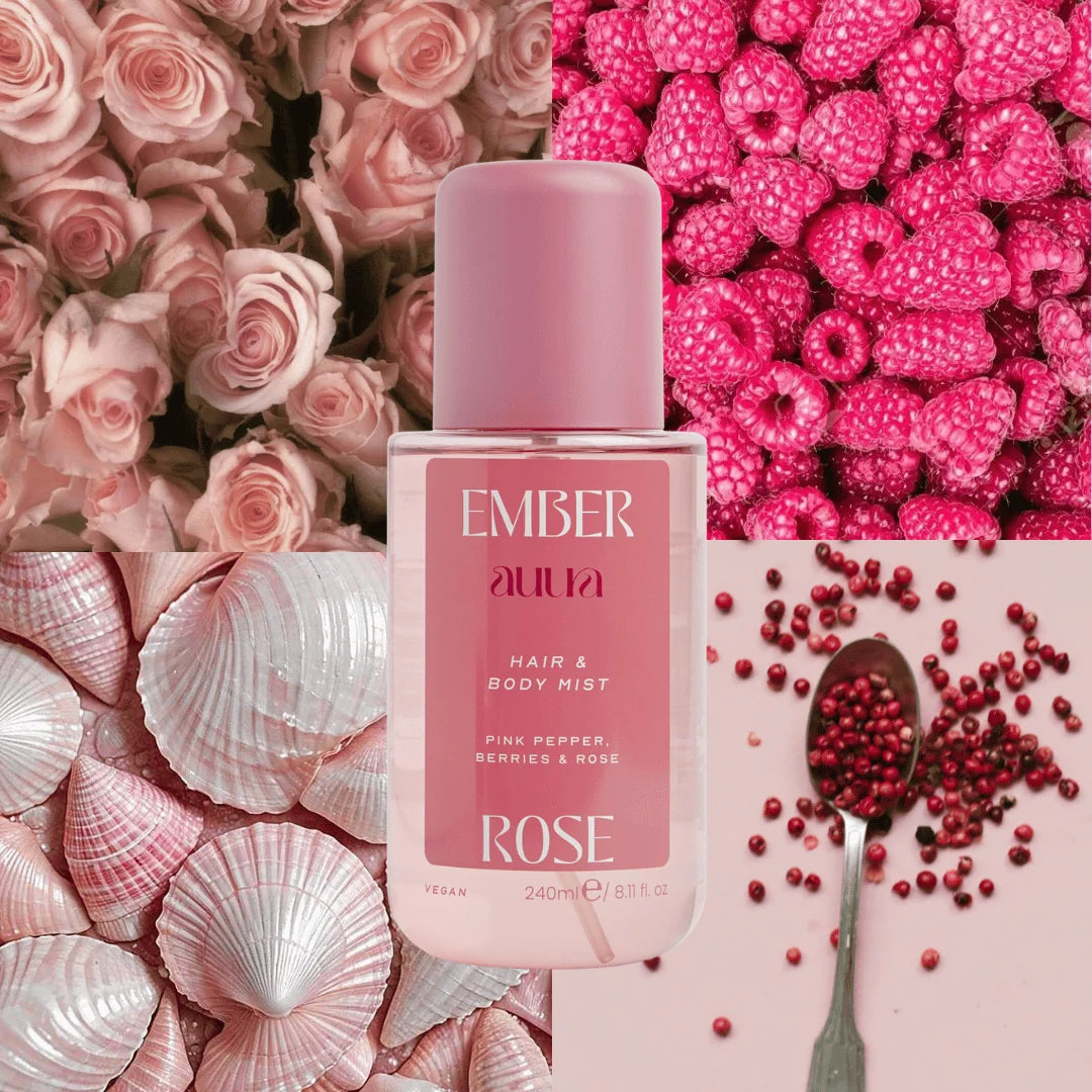 Auura Ember Rose Hair & Body Mist 240ml