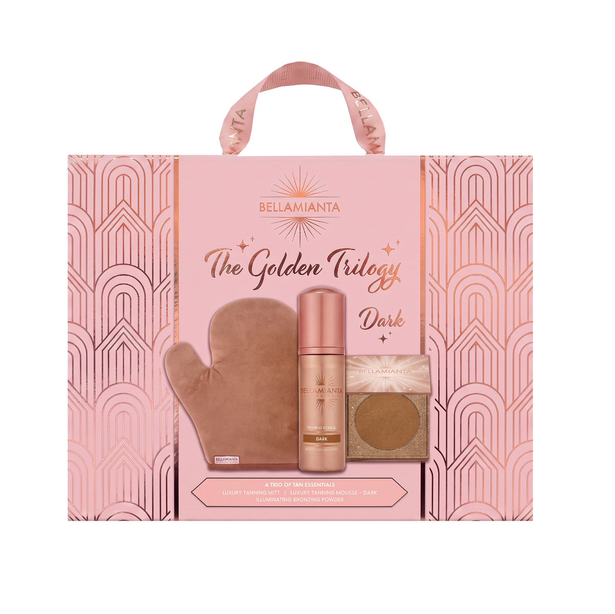 Bellamianta The Golden Trilogy Tan & Bronzer Set Dark