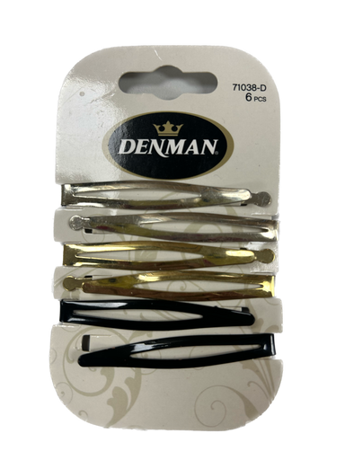 Denman Hair Slides 6pcs