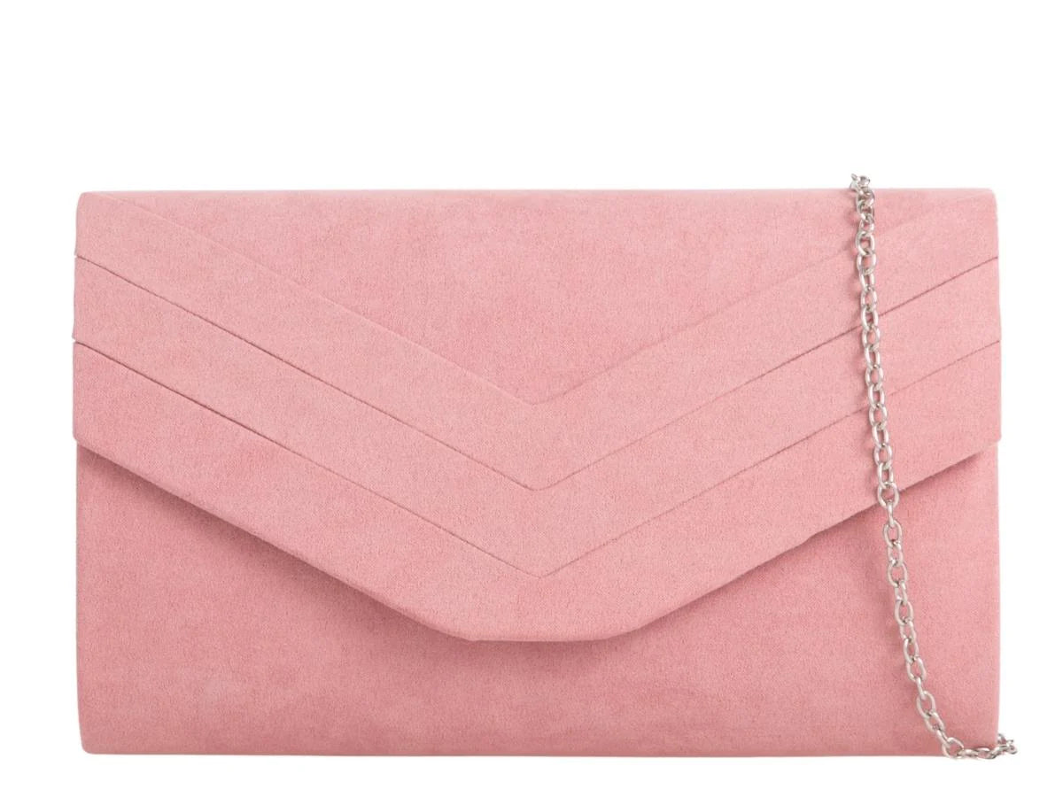 Pink Blush Envelope Clutch Bag