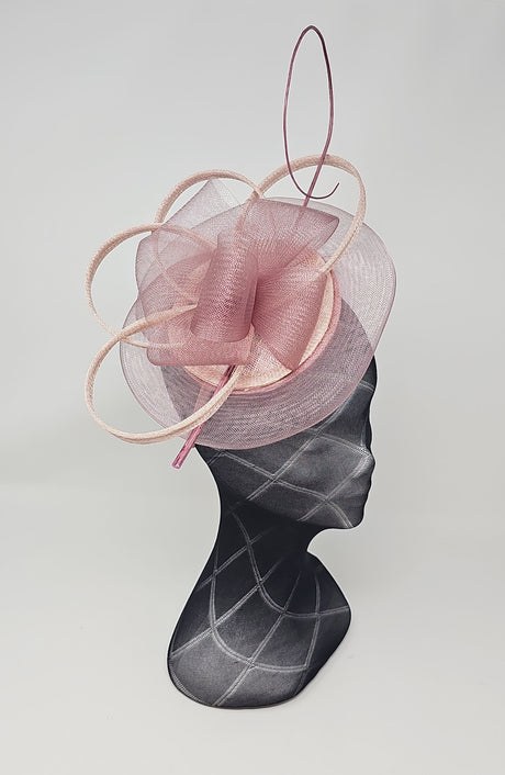 Rose Pink Halo Hairband Fascinator