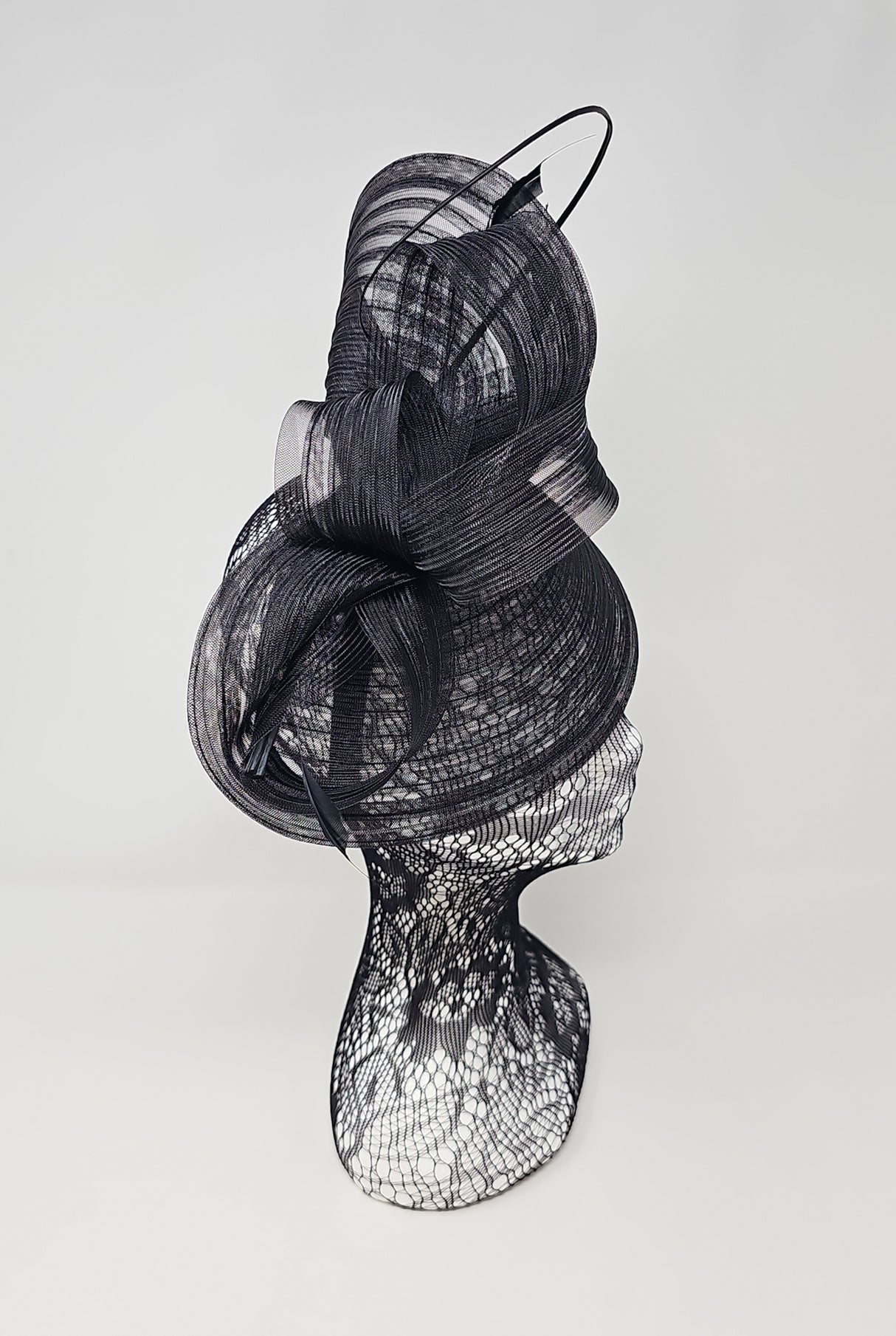 Black Layered Looped Hairband Fascinator