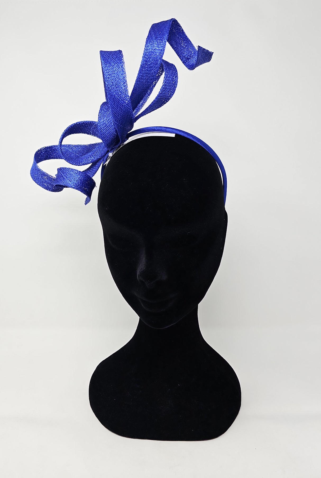 Sapphire Blue Spiral Twist Hairband Fascinator
