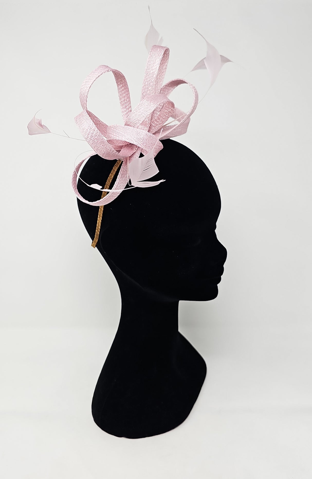 Quartz Looped Feather Hairband Fascinator