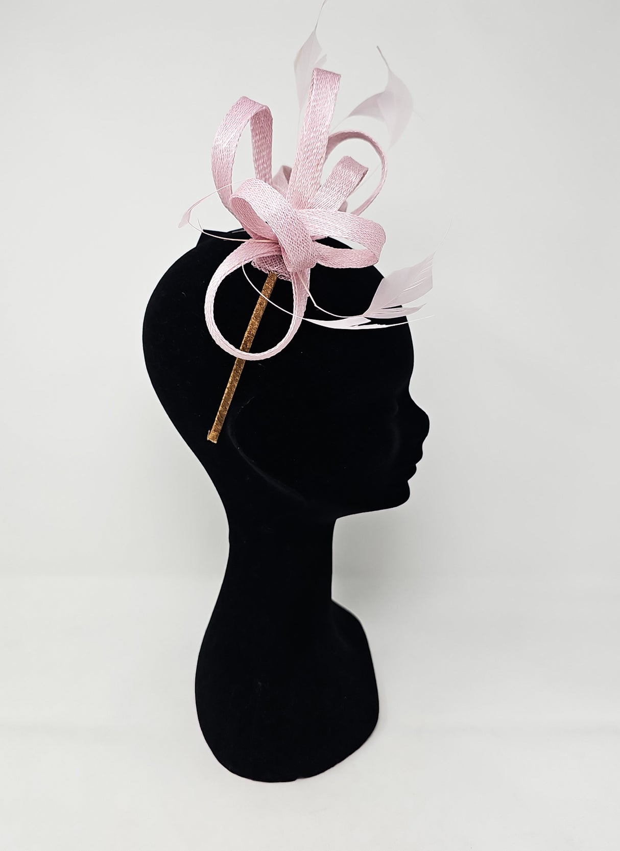 Quartz Looped Feather Hairband Fascinator