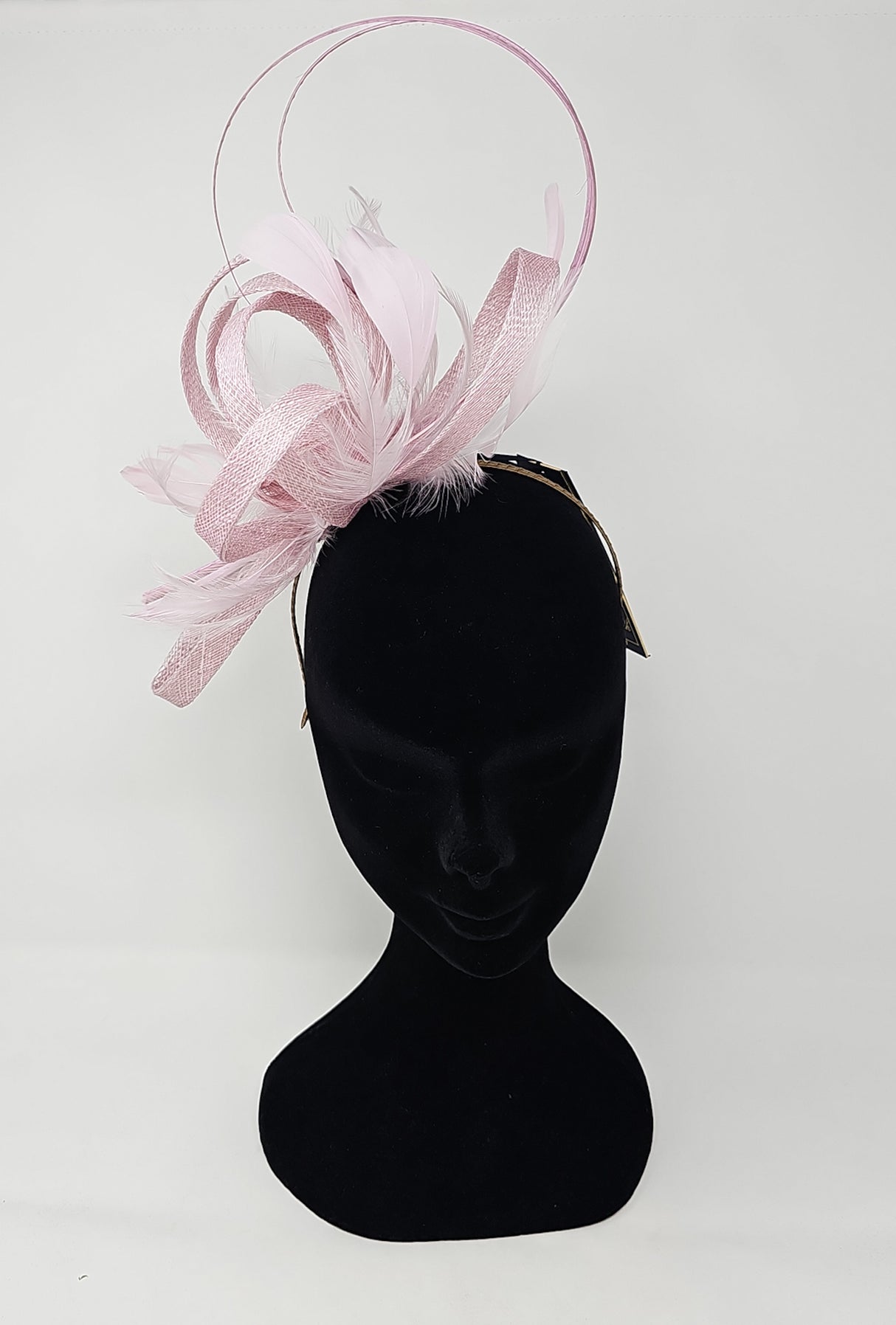 Quartz Pink Looped Hairband Fascinator