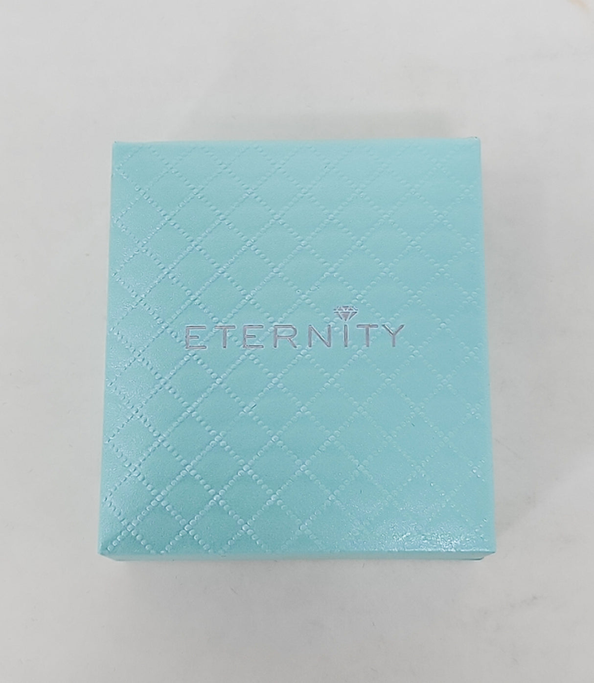 Eternity Tear Drop Silver Crystal Stud Earrings