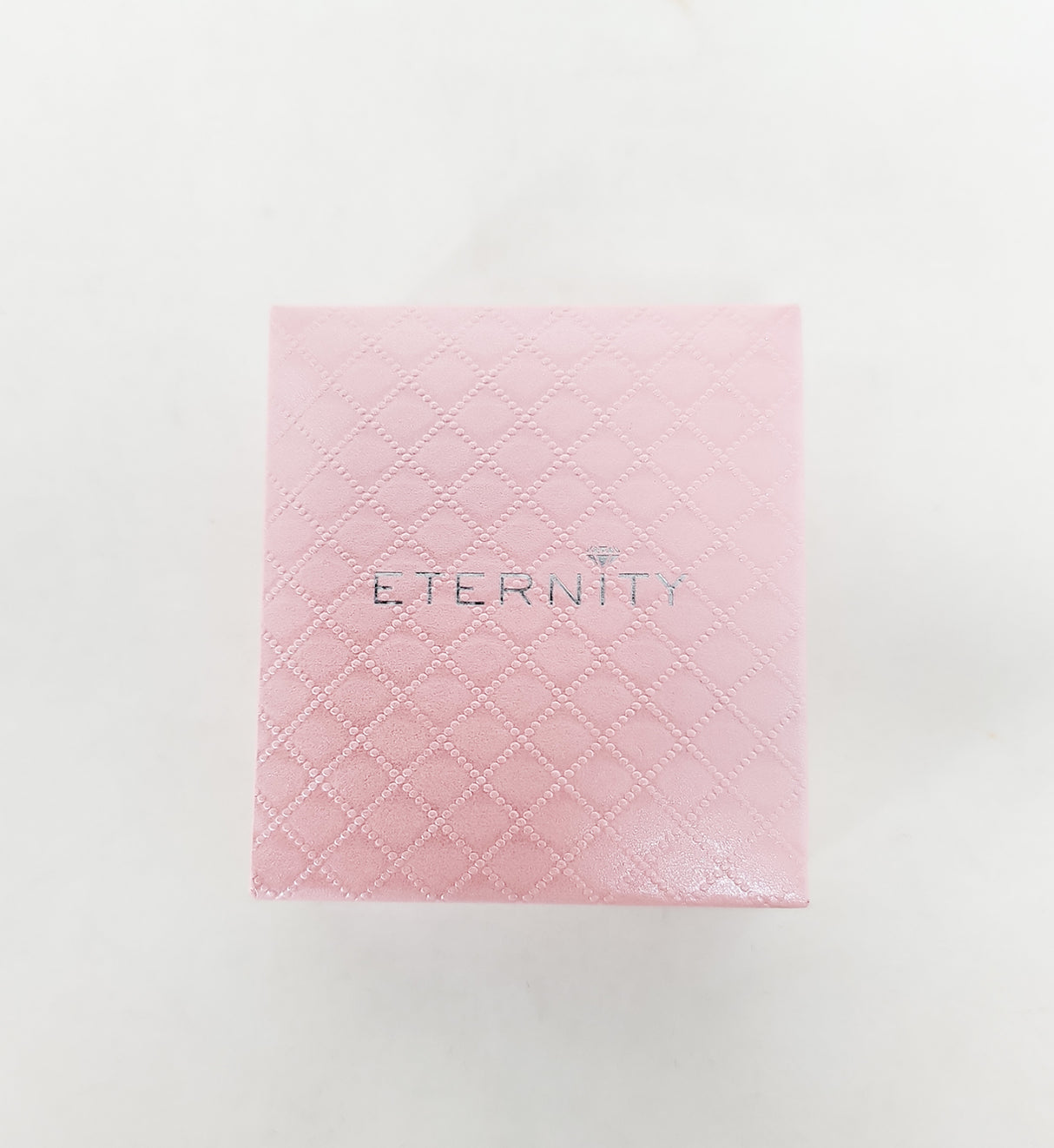 Eternity Square Silver Crystal Stud Earrings