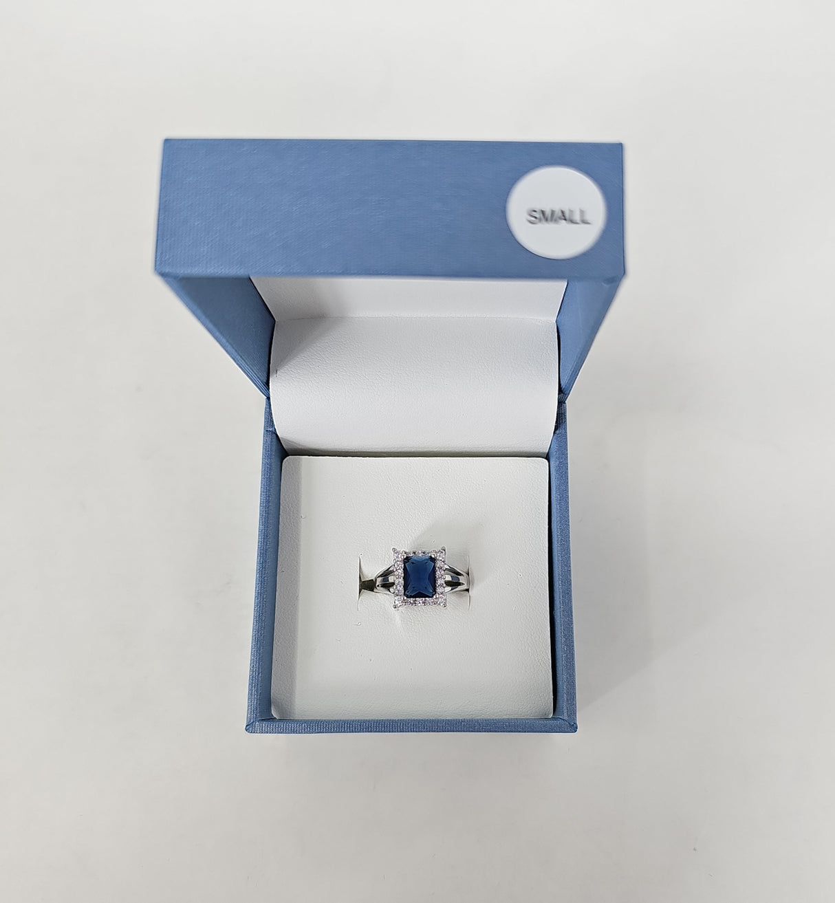 Eternity Cubic Zirconia Sapphire Gem Costume Ring