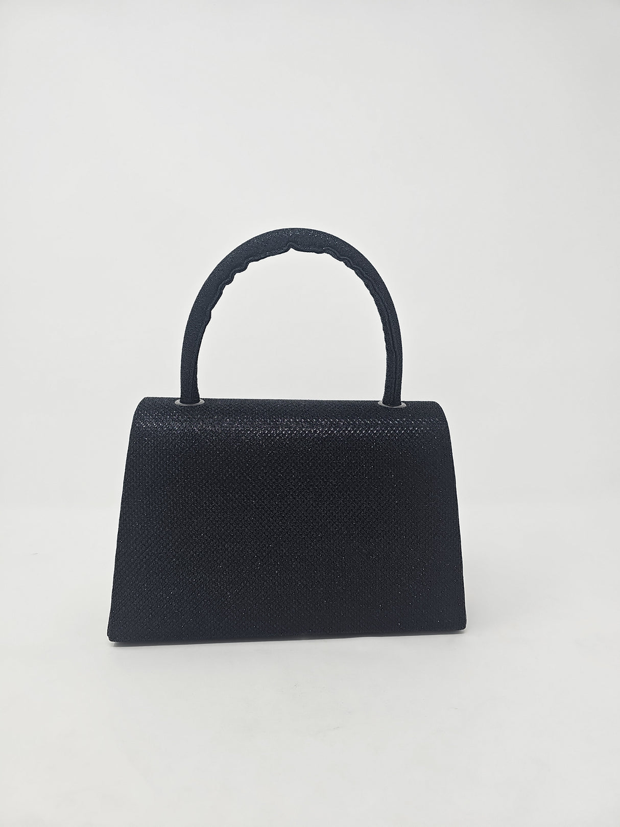 Black Bow Diamante Evening Clutch Bag