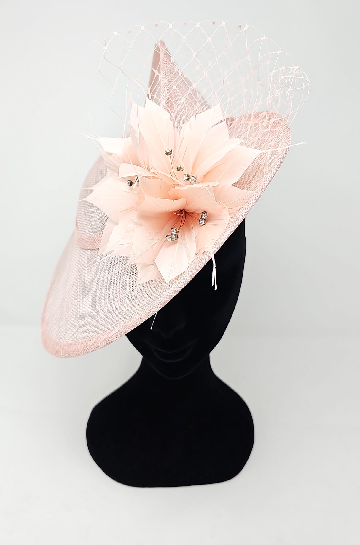 Metallic Oyster Disc Floral Hairband Fascinator