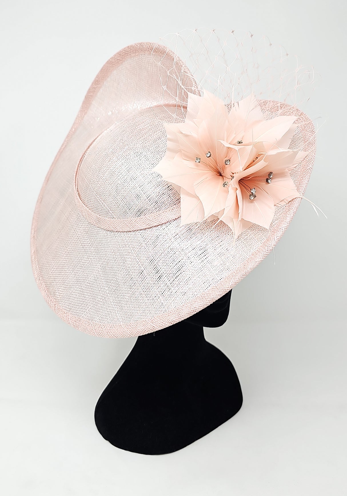 Metallic Oyster Disc Floral Hairband Fascinator