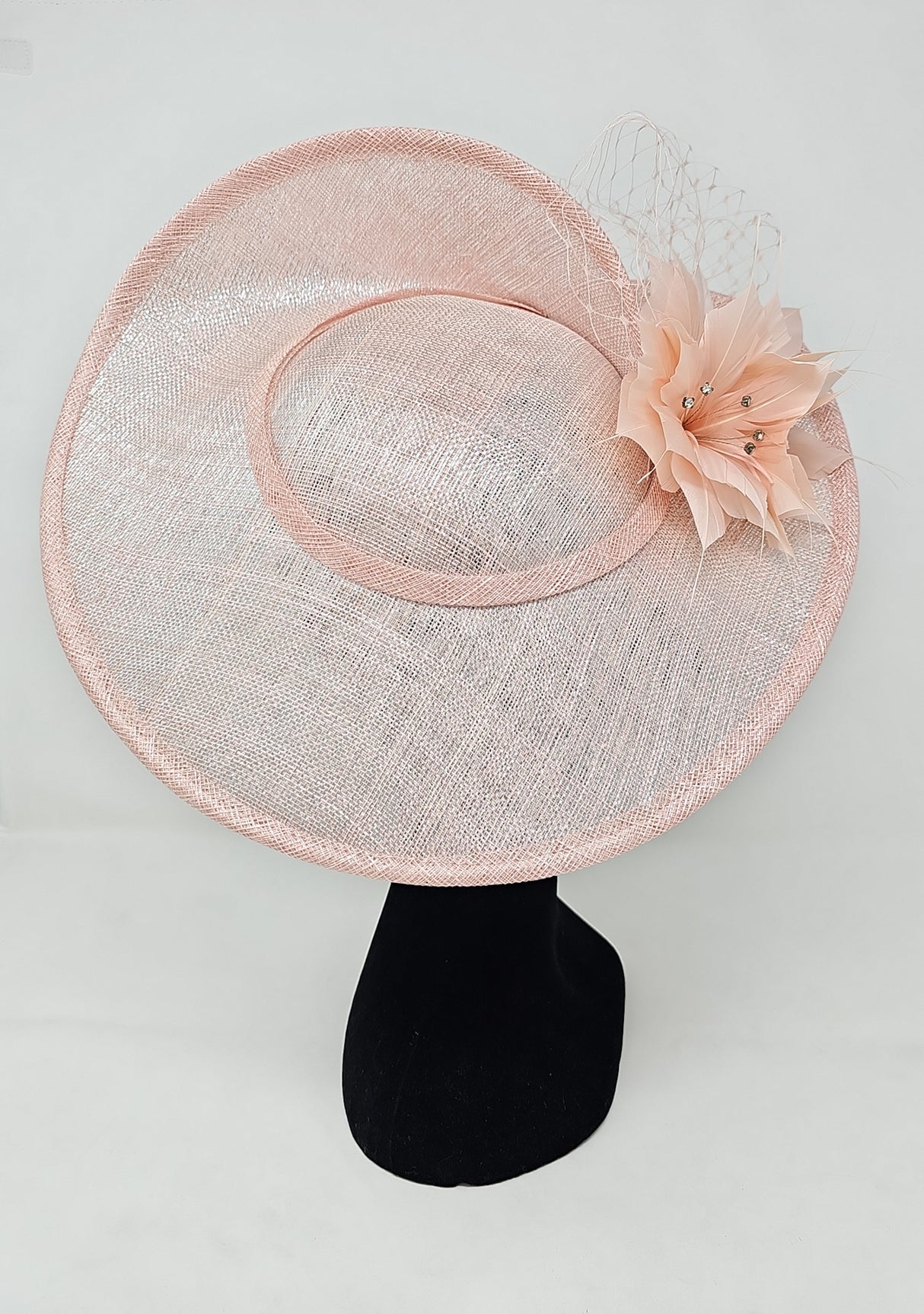 Metallic Oyster Disc Floral Hairband Fascinator