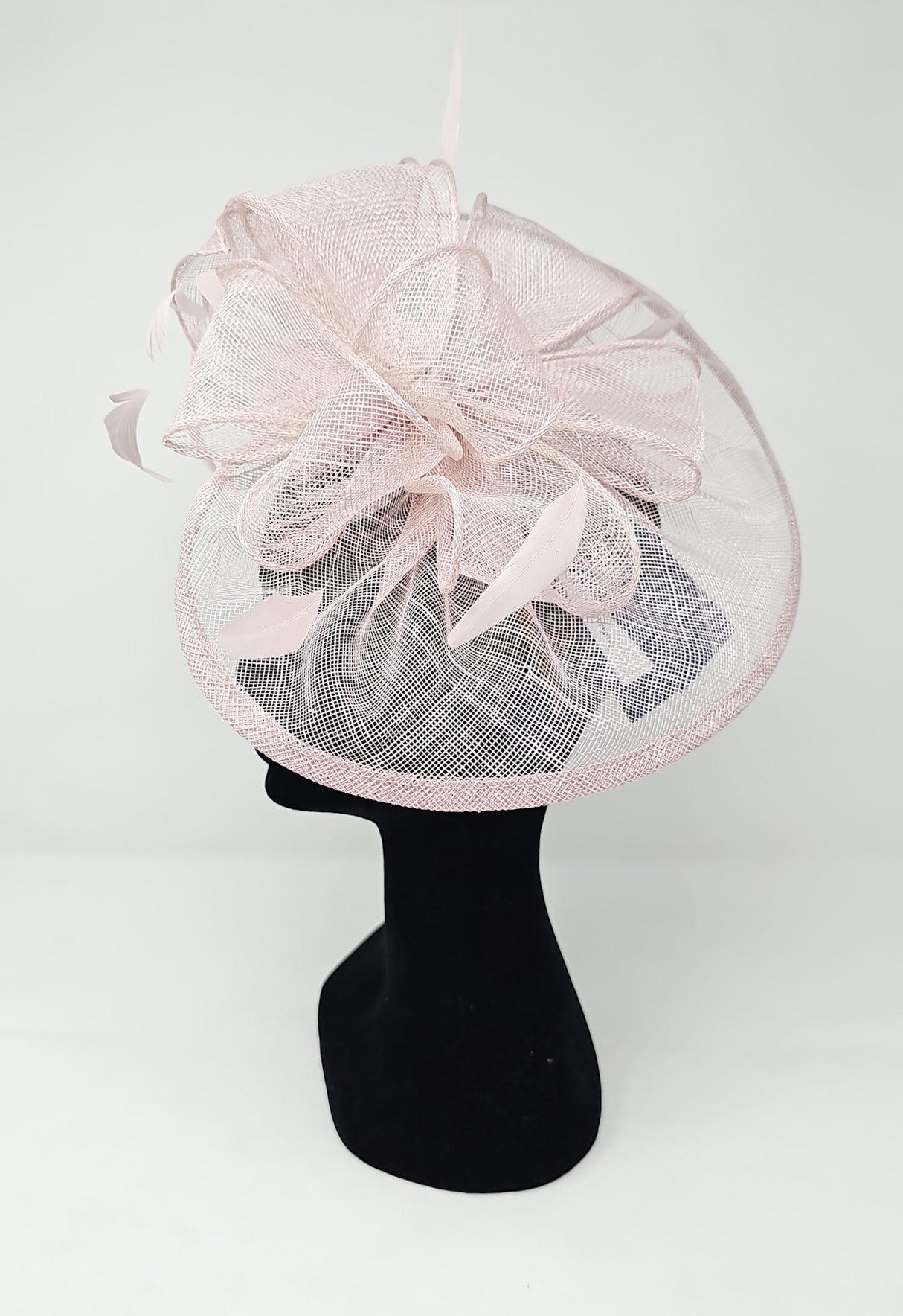 Truffle Looped Round Disc Fascinator