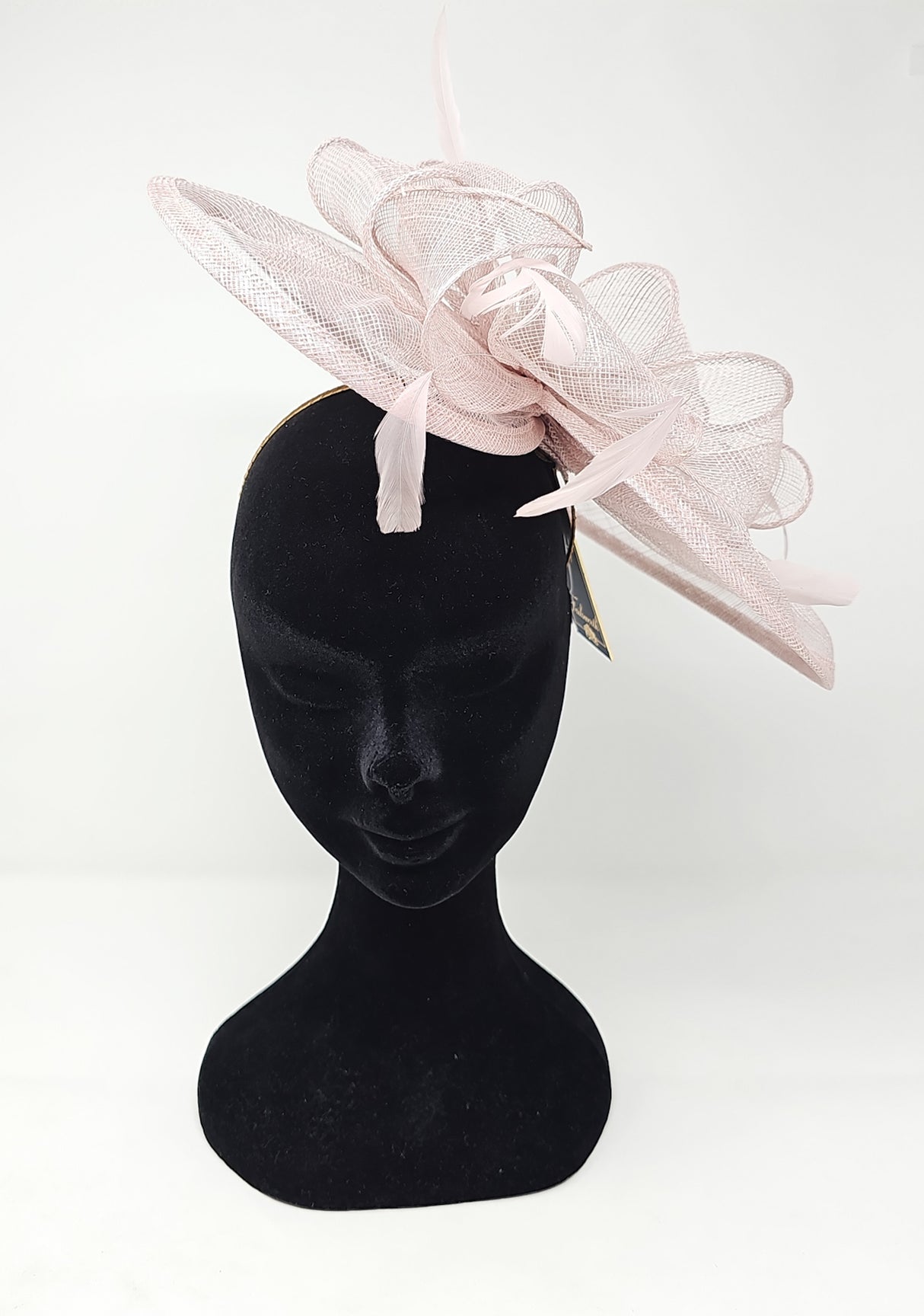 Truffle Looped Round Disc Fascinator