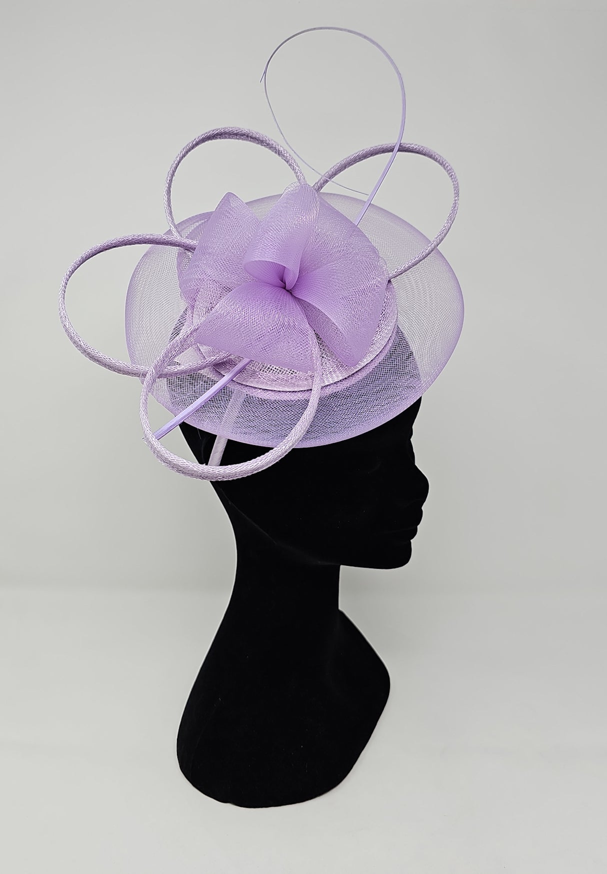 Wisteria Lilac Petal Disc Fascinator