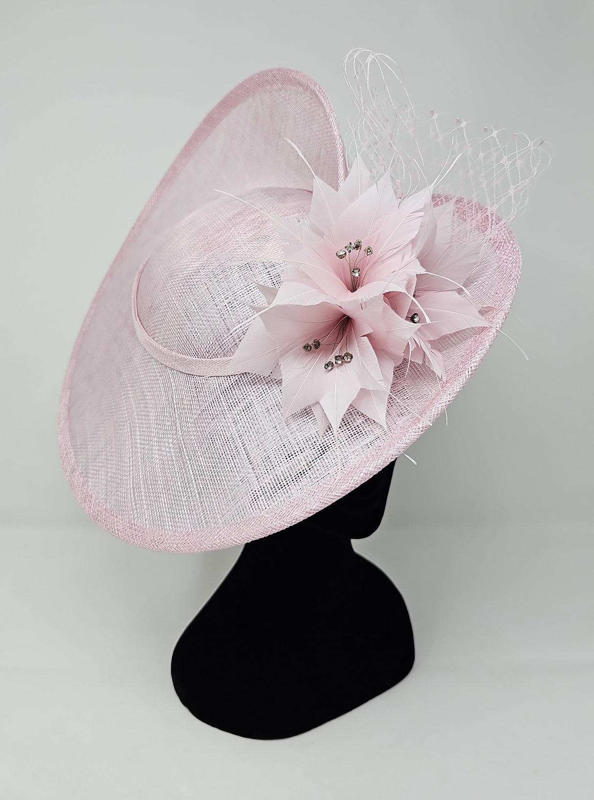 Sorbet Pink Disc Floral Hairband Fascinator