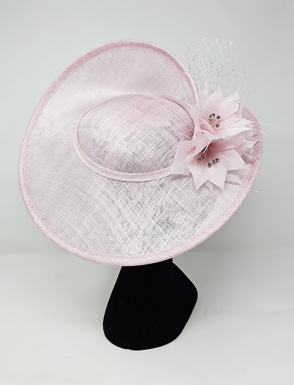 Sorbet Pink Disc Floral Hairband Fascinator
