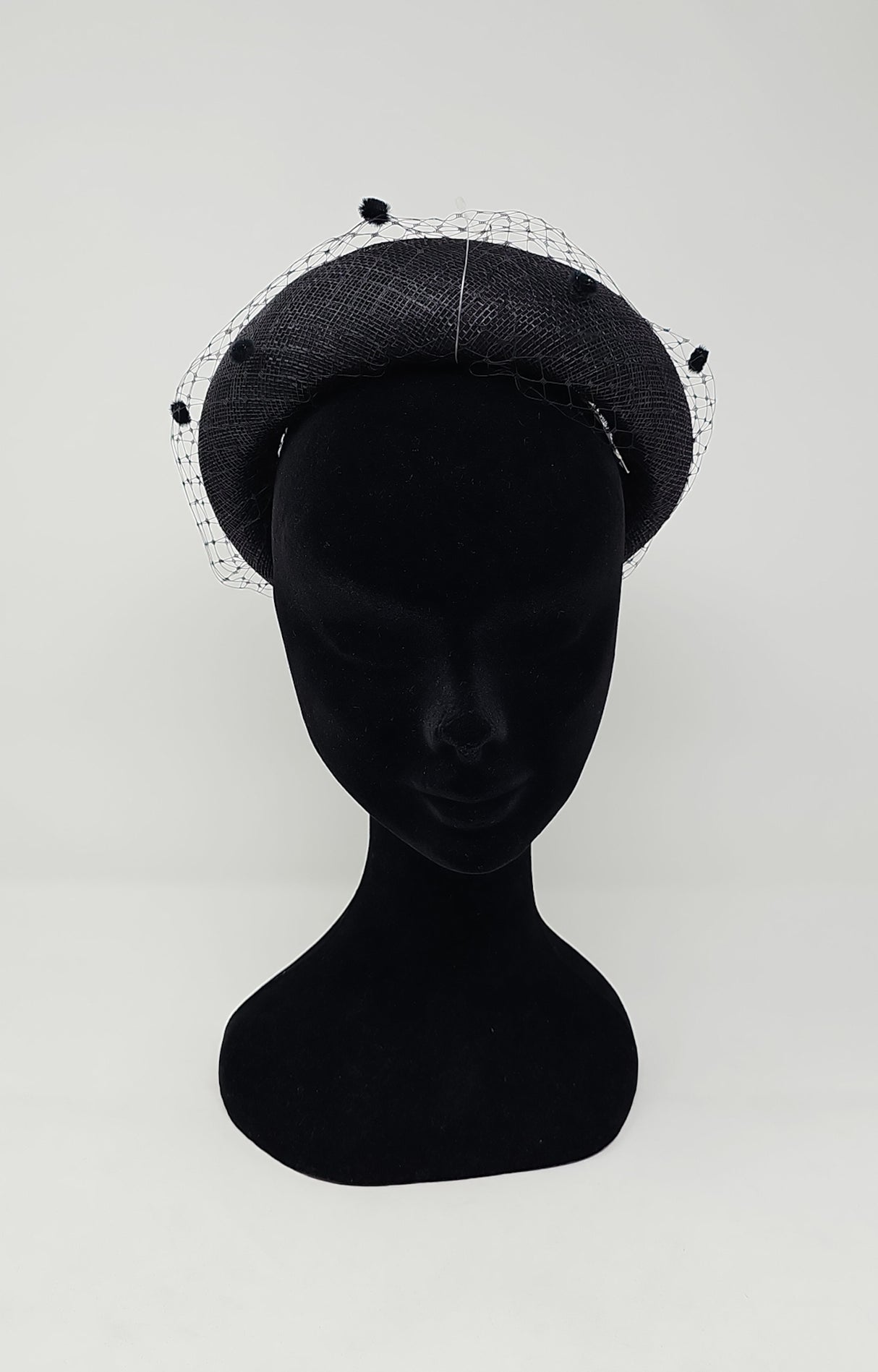 Black Veil Net Headband Fascinator
