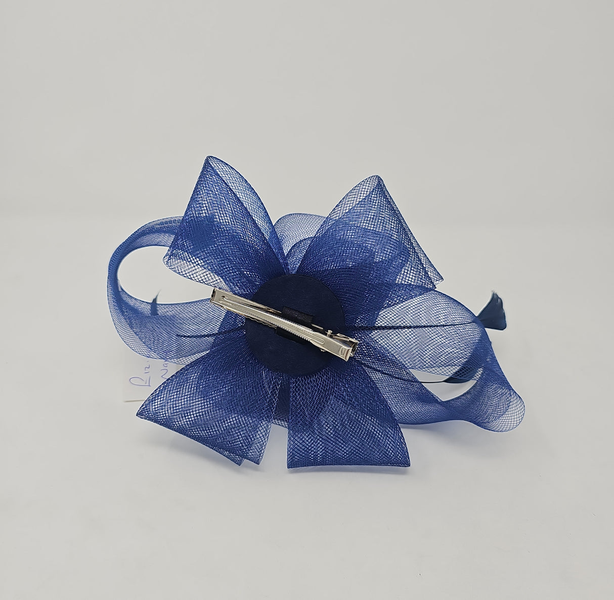 Navy Blue Loop Knot Slide Fascinator