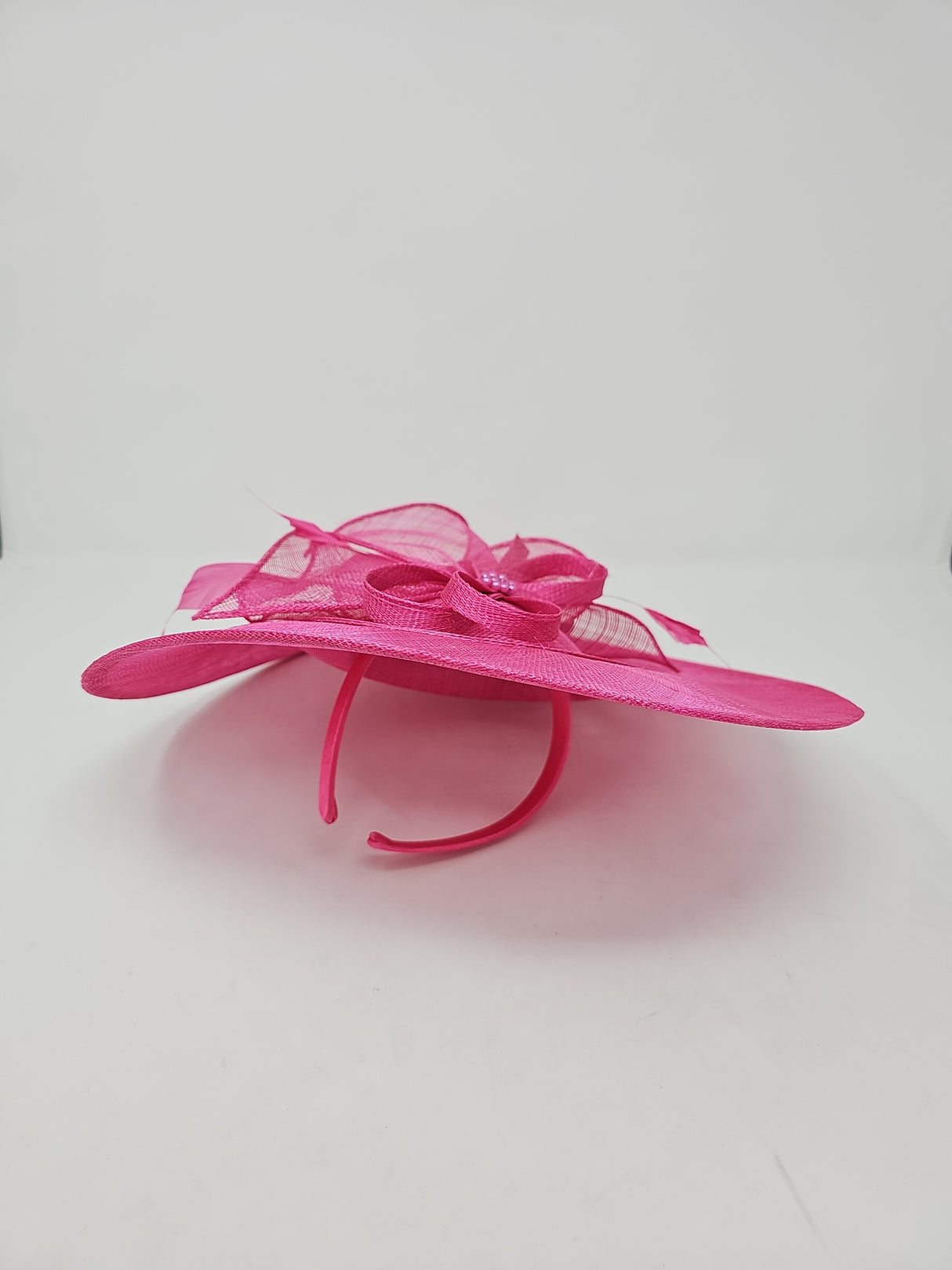 Lipstick Pink Disc Hairband Fascinator